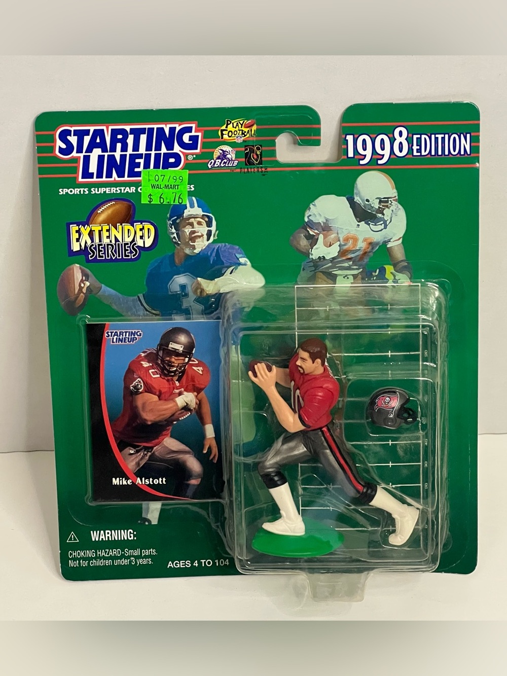 Starting Lineup 1998 Mike Alstott Action Figure - Red/Burgundy